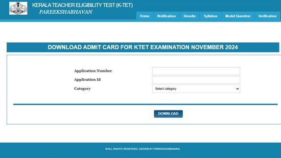 KTET Admit Card 2024 Live: Kerala TET November hall tickets released KTET Admit Card 2024 Live: Kerala TET November hall tickets released