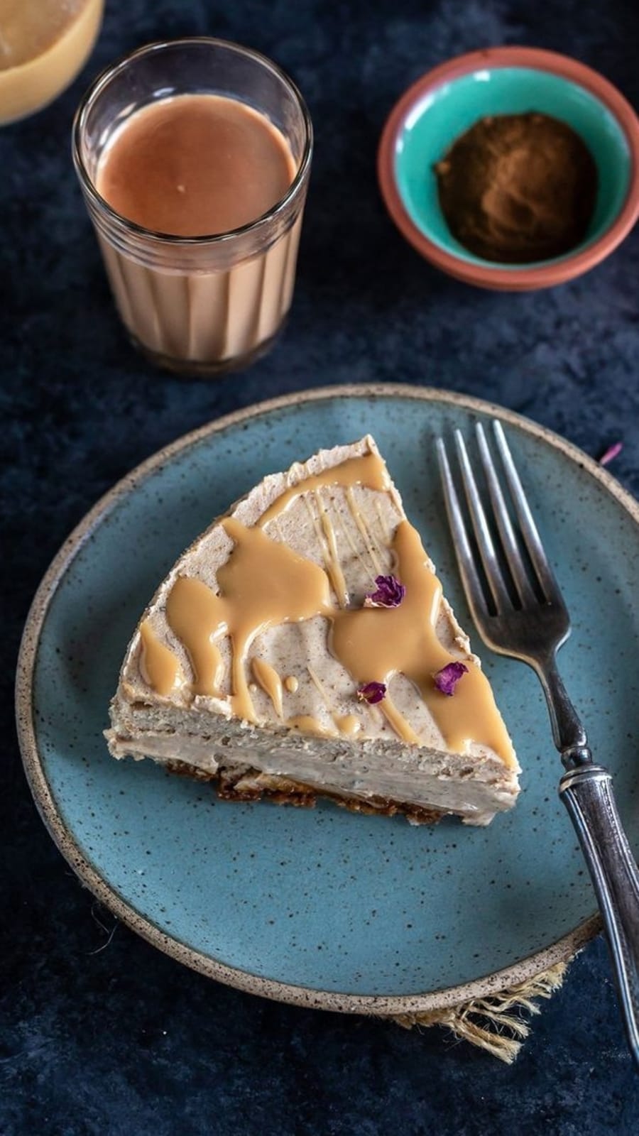 Eggless_Masala_Chai_Cheesecake