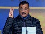 Aam Aadmi Party (AAP) national convener Arvind Kejriwal addresses a press conference.