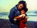 Rajinikanth and Hrithik Roshan in the 1986 film Bhagwaan Dada. Rajinikanth and Hrithik Roshan in the 1986 film Bhagwaan Dada.