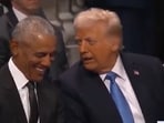 Trump and Obama exchange pleasantries at Carter's funeral