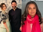 Farhan Akhtar with Shibani, (R) Shabana Azmi Farhan Akhtar with Shibani, (R) Shabana Azmi