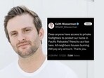 Keith Wasserman deleted the post after backlash. Keith Wasserman deleted the post after backlash.