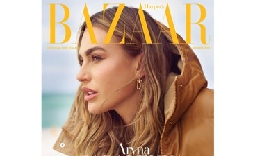 Aryna Sabalenka featured in the cover of Harper's Bazaar Australia magazine. Aryna Sabalenka featured in the cover of Harper's Bazaar Australia magazine.