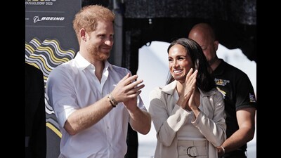The Duke and Duchess of Sussex have urged people to help family and friends affected by the California wildfires (Jordan Pettitt/PA) The Duke and Duchess of Sussex have urged people to help family and friends affected by the California wildfires (Jordan Pettitt/PA)