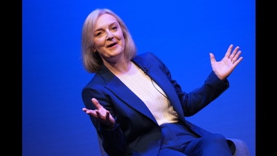 Liz Truss during the Conservative Party Conference at the International Convention Centre in Birmingham. Picture date: Monday September 30, 2024. Liz Truss during the Conservative Party Conference at the International Convention Centre in Birmingham. Picture date: Monday September 30, 2024.