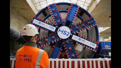 HS2 tunnelling at Old Oak Common in west London (Jonathan Brady/PA) HS2 tunnelling at Old Oak Common in west London (Jonathan Brady/PA)