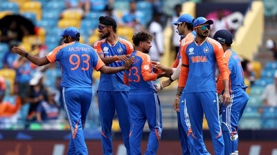 Kuldeep Yadav took over after the powerplay, recording figures of 3/19 in his four overs. (BCCI - X) Kuldeep Yadav took over after the powerplay, recording figures of 3/19 in his four overs. (BCCI - X)