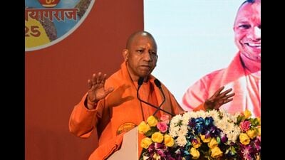 CM Yogi Adityanath addressing media persons on Thursday (Anil Kumar Maurya/HT) CM Yogi Adityanath addressing media persons on Thursday (Anil Kumar Maurya/HT)