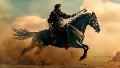 Balakrishna in a still from Bobby Kolli's film Daaku Maharaaj.