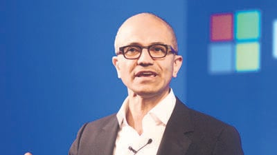 In a post on X (formerly Twitter), Nadella said, “It was great to meet the team at ADT Baramati today, who are using our AI tools to help farmers grow healthier, more sustainable harvests.” (HT FILE) In a post on X (formerly Twitter), Nadella said, “It was great to meet the team at ADT Baramati today, who are using our AI tools to help farmers grow healthier, more sustainable harvests.” (HT FILE)