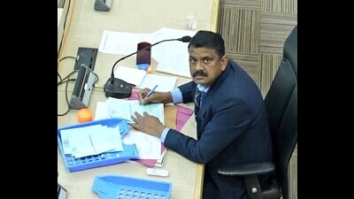 Last year, presiding officer Anil Masih was captured on live camera invalidating eight votes after polling through secret ballot. (HT File) Last year, presiding officer Anil Masih was captured on live camera invalidating eight votes after polling through secret ballot. (HT File)
