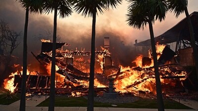 The Los Angeles wildfire, including those in Palisades and Eaton, reduced several homes to ashes. (AFP) The Los Angeles wildfire, including those in Palisades and Eaton, reduced several homes to ashes. (AFP)