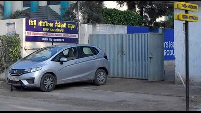 The school in Sarabha Nagar that has been slapped with an FIR. (Manish/HT) The school in Sarabha Nagar that has been slapped with an FIR. (Manish/HT)