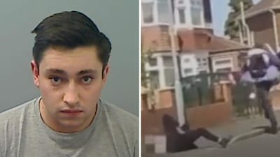 The man stabbed and tried to kill a teen girl in broad daylight. (Cleveland Police) The man stabbed and tried to kill a teen girl in broad daylight. (Cleveland Police)