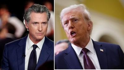 Donald Trump calls for Gavin Newsom to resign as Los Angeles battles wildfire (REUTERS/Marco Bello/File Photo, photo by Ting Shen / AFP) Donald Trump calls for Gavin Newsom to resign as Los Angeles battles wildfire (REUTERS/Marco Bello/File Photo, photo by Ting Shen / AFP)