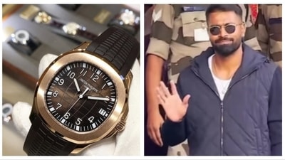 Hardik Pandya's ensemble was casual, but the watch did all the heavy lifting when it came to style. (Instagram) Hardik Pandya's ensemble was casual, but the watch did all the heavy lifting when it came to style. (Instagram)