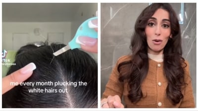 Plucking white hair may not be as worrisome as thought before. (PC: Instagram) Plucking white hair may not be as worrisome as thought before. (PC: Instagram)