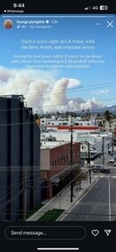 Pratik Bhakta's Instagram story on LA wildfires. (Pratik Bhakta) Pratik Bhakta's Instagram story on LA wildfires. (Pratik Bhakta)