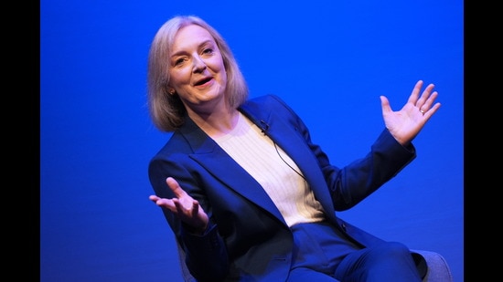 Liz Truss during the Conservative Party Conference at the International Convention Centre in Birmingham. Picture date: Monday September 30, 2024.