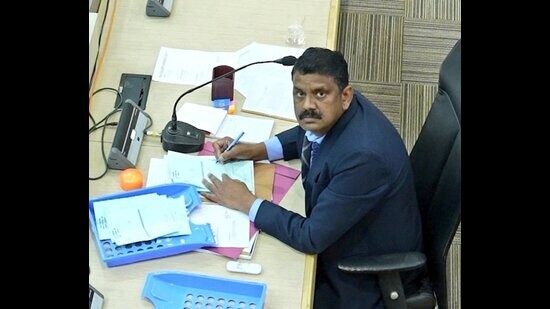 Last year, presiding officer Anil Masih was captured on live camera invalidating eight votes after polling through secret ballot. (HT File)