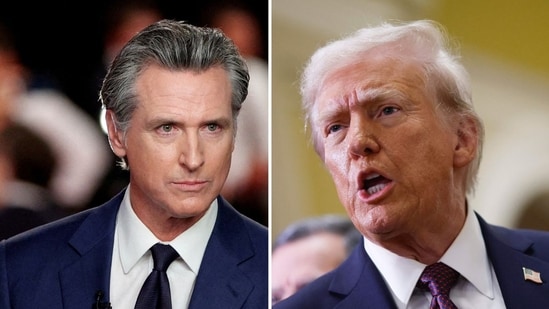 Donald Trump calls for Gavin Newsom to resign as Los Angeles battles wildfire (REUTERS/Marco Bello/File Photo, photo by Ting Shen / AFP)