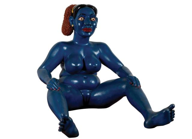 Sitting Woman (1997) shows the female form as it really is. (PHOTO COURTESY SAMYUKTA MADHU) Sitting Woman (1997) shows the female form as it really is. (PHOTO COURTESY SAMYUKTA MADHU)