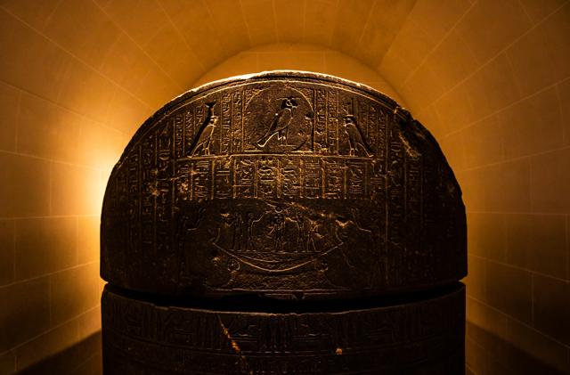 An Egyptian sarcophagus exhibited at the Louvre Museum on the floor dedicated to Egyptian antiquities. (Shutterstock) An Egyptian sarcophagus exhibited at the Louvre Museum on the floor dedicated to Egyptian antiquities. (Shutterstock)