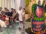 Allu Arjun's wife Sneha Reddy and brother Sirish posted a glimpse of Aravind's birthday celebrations. Allu Arjun's wife Sneha Reddy and brother Sirish posted a glimpse of Aravind's birthday celebrations.