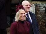 Zara Tindall and Mike Tindall walk, on the day of the Royal Family's Christmas Day service at St. Mary Magdalene's church, as the Royals take residence at the Sandringham estate in eastern England, Britain December 25, 2024. REUTERS/Toby Melville