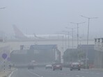 A SpiceJet passenger slammed the two-hour wait inside the aircraft as dense fog delayed flights (Photo by Vipin Kumar/ Hindustan Times)
