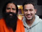 Yoga guru Ramdev with podcaster Raj Shamani.