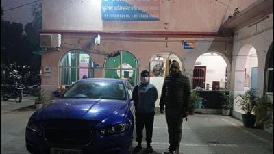 A case under sections 281 (rash driving) and 125 (causing grievous hurt) of Bharatiya Nyaya Sanhita was registered at the Bisrakh police station, and further investigation is underway (HT Photo) A case under sections 281 (rash driving) and 125 (causing grievous hurt) of Bharatiya Nyaya Sanhita was registered at the Bisrakh police station, and further investigation is underway (HT Photo)