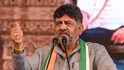 Karnataka deputy chief minister DK Shivakumar. (PTI) Karnataka deputy chief minister DK Shivakumar. (PTI)