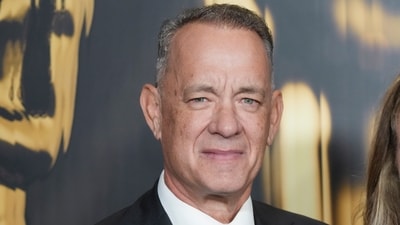 tom Hanks' Pacific Palisades house escapes flames as nearby properties are destroyed.
(Photo by Jordan Strauss/Invision/AP, File) (Jordan Strauss/Invision/AP) tom Hanks' Pacific Palisades house escapes flames as nearby properties are destroyed.
(Photo by Jordan Strauss/Invision/AP, File) (Jordan Strauss/Invision/AP)