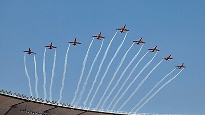 Aero India Show will be conducted in Bengaluru's Yelahanka air base from February 10 to 15, 2025. Aero India Show will be conducted in Bengaluru's Yelahanka air base from February 10 to 15, 2025.