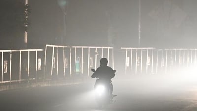 Delhi faced hazardous AQI of 410, while LA's wildfire-smoke AQI remained moderate at 97. (HT_PRINT) Delhi faced hazardous AQI of 410, while LA's wildfire-smoke AQI remained moderate at 97. (HT_PRINT)