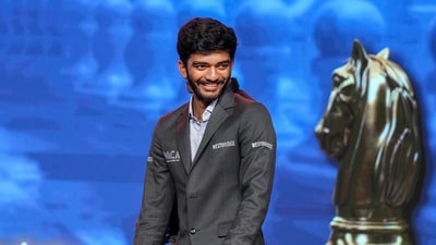 World Chess Champion D Gukesh during his felicitation ceremony. (PTI) World Chess Champion D Gukesh during his felicitation ceremony. (PTI)