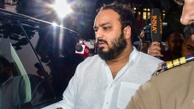 Mumbai: NCP leader Zeeshan Siddique, son of Baba Siddique, after meeting with the Joint Commissioner of Mumbai Police, at Crime Branch office in Mumbai (PTI) Mumbai: NCP leader Zeeshan Siddique, son of Baba Siddique, after meeting with the Joint Commissioner of Mumbai Police, at Crime Branch office in Mumbai (PTI)