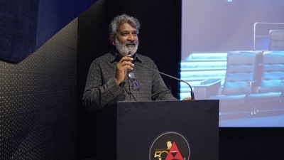 SS Rajamouli at Annapurna Studios.