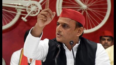 Samajwadi Party chief Akhilesh Yadav. (HT file)