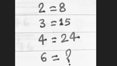 A viral maths brain teaser on X puzzled users. (X/@brainyquiz_) A viral maths brain teaser on X puzzled users. (X/@brainyquiz_)
