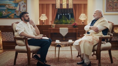Prime Minister Narendra Modi during a podcast with Zerodha founder Nikhil Kamath. (Youtube) Prime Minister Narendra Modi during a podcast with Zerodha founder Nikhil Kamath. (Youtube)