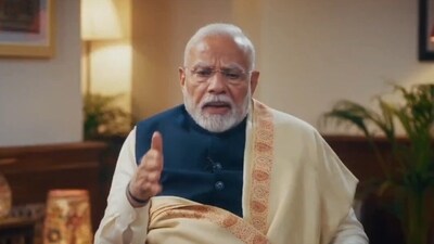 Prime Minister Narendra Modi on Zerodha co-founder Nikhil Kamath's podcast show ‘People By WTF'. Prime Minister Narendra Modi on Zerodha co-founder Nikhil Kamath's podcast show ‘People By WTF'.
