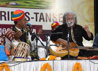 Grammy-award winner Pt Vishwa Mohan Bhatt will be joined by Rajasthani folk musicians during his recital.