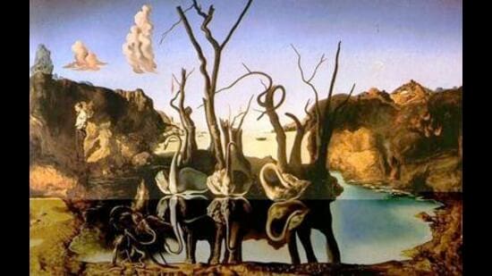 Dali’s Swans Reflecting Elephants (1937).