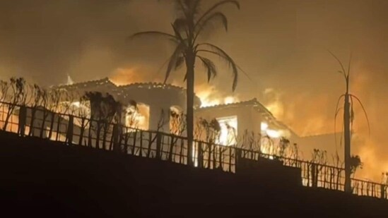 Although no fire departments have linked Southern California Edison to the Eaton Fire, which is still raging near Los Angeles, the company stated on Thursday that it has received alerts from insurance companies to preserve evidence relating to the fire. (AP)