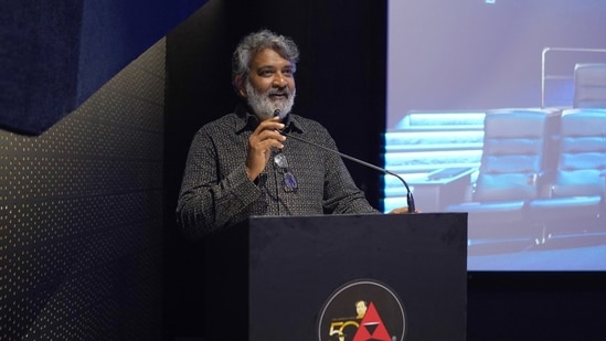 SS Rajamouli at Annapurna Studios.