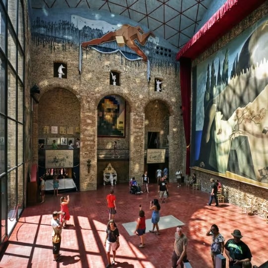 The museum was once a theatre. It hosted one of Dali’s first public exhibitions, when he was a teenager. The museum was once a theatre. It hosted one of Dali’s first public exhibitions, when he was a teenager.