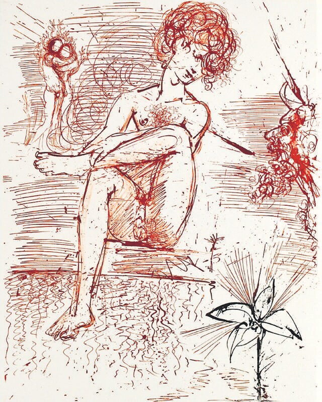 Narcissus (1965) from the series Mythologie. Narcissus (1965) from the series Mythologie.